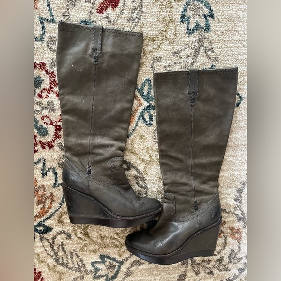 Frye Paige wedge boots